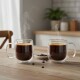 Set x2 tazas doble pared 250ml TRANSPARENTE