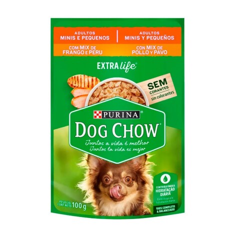DOG CHOW EN SALSA ADULTO RAZAS PEQUEÑAS POLLO Y PAVO 100 GRAMOS DOG CHOW EN SALSA ADULTO RAZAS PEQUEÑAS POLLO Y PAVO 100 GRAMOS