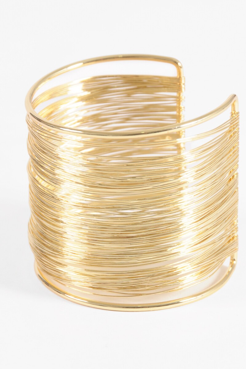 Pulsera múltiples vueltas dorado