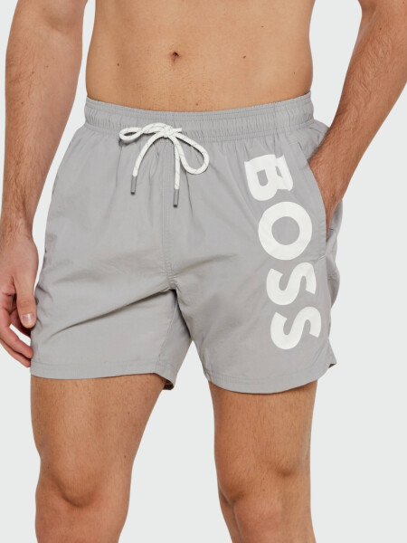 BOSS Shorts de Baño Octopus Gris Medio