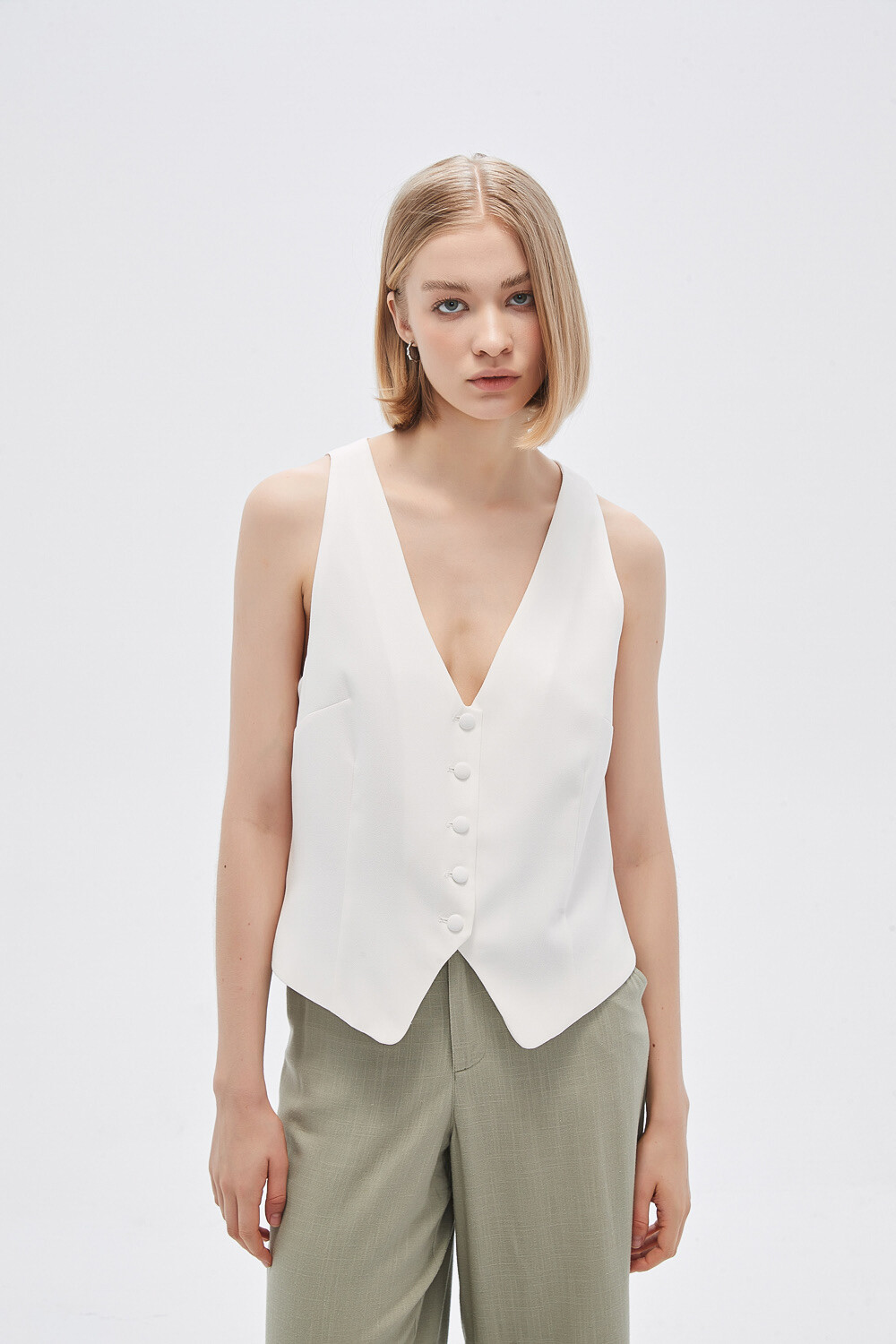 Chaleco Iridis Marfil / Off White
