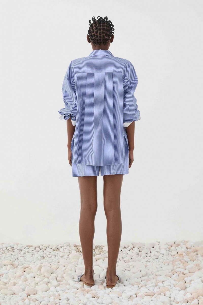 CAMISA OVERSIZE Azul