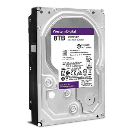 Disco Duro 3,5" - 8 TB WD Purple - Sata3 Intellipower Disco Duro 3,5" - 8 Tb Wd Purple - Sata3 Intellipower