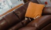 Sillón 100% Cuero - 2 Cuerpos Premium Caramelo