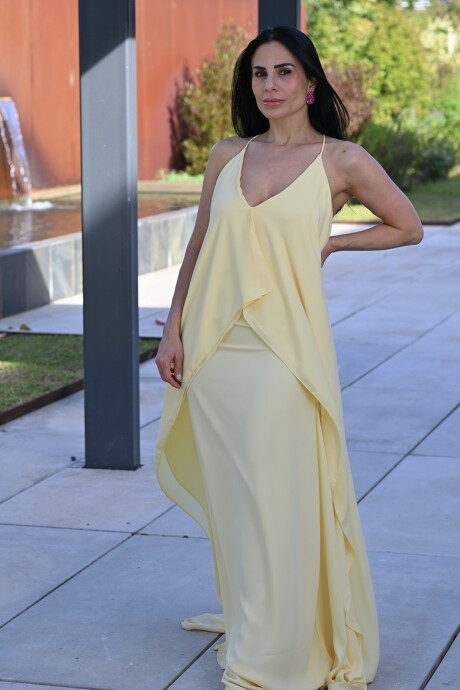 Vestido largo Zaida Amarillo