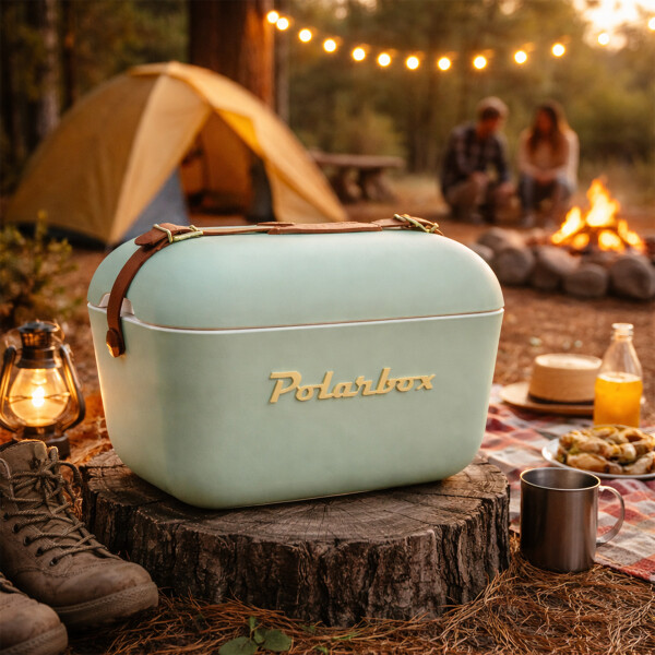 Conservadora Hielera Vintage 20L Litros Latas Hielo Polarbox Color Verde 1