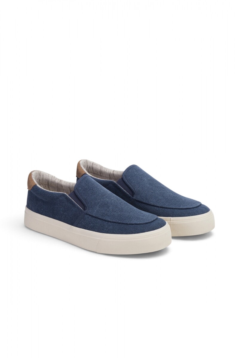ZAPATO NAUTICO DE LONA - Piedra 