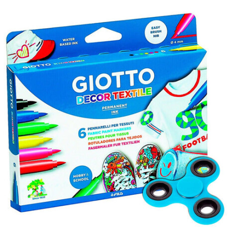 Marcador Giotto 6 Unidades Primera Infancia + Spinner Marcador Giotto 6 Unidades Primera Infancia + Spinner