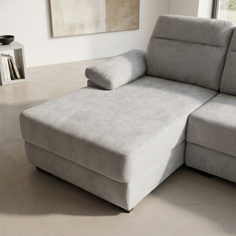 Rinconera Owen - Tela Microfibra - Chaise izquierdo 12073 (Greige)