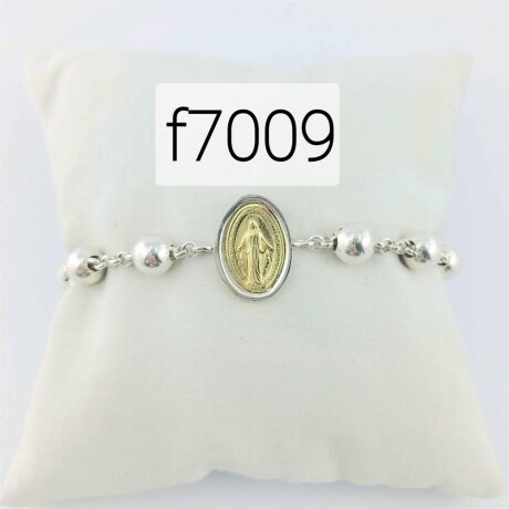 Pulsera de plata 925 con double de oro 18k. Milagrosa. Pulsera de plata 925 con double de oro 18k. Milagrosa.