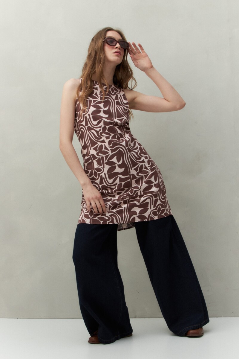 VESTIDO MARLON PRINT Rosa Bebé