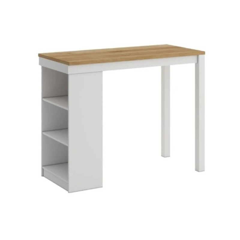 Desayunador Cocina Comedor 4 Bancos Madera Blanco Desayunador Cocina Comedor 4 Bancos Madera Blanco