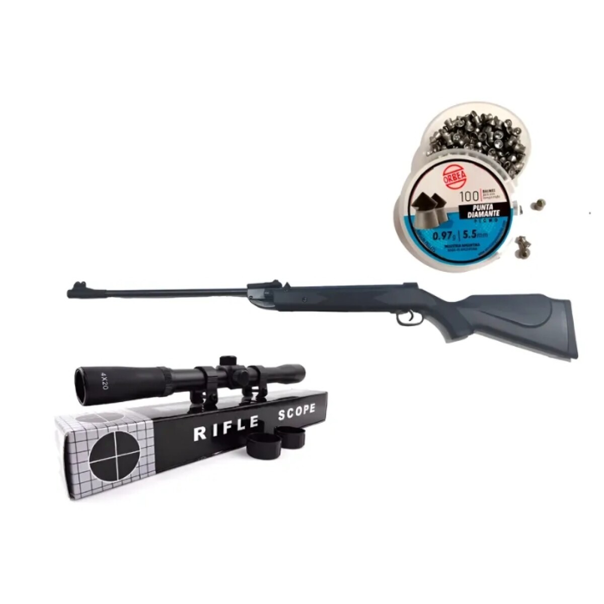 Combo Chumbera Rifle B2- 4P 5,5 MM 