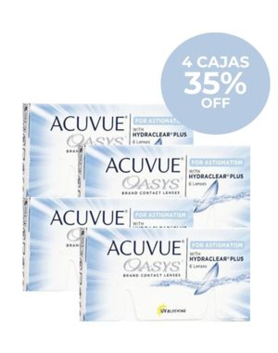 Promo 35% OFF Acuvue Oasys Astigmatismo 