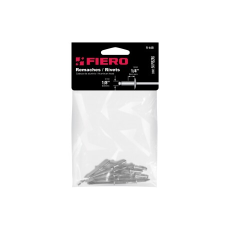 Remache aluminio tipopop 1/8x5/16 (bolsa 50) Fiero Remache aluminio tipopop 1/8x5/16 (bolsa 50) Fiero
