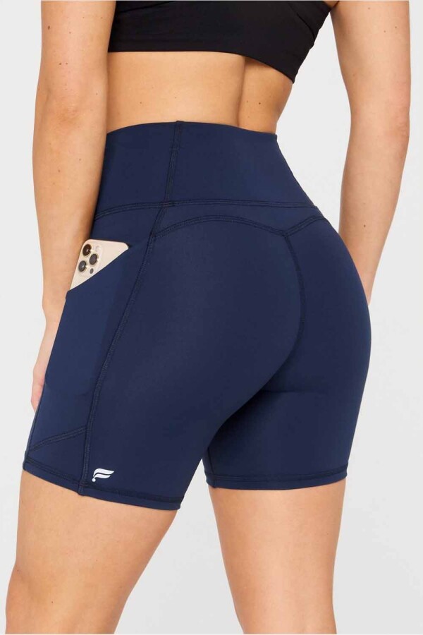 Short Oasis High-Waisted Short 6 Mujer Deep Navy
