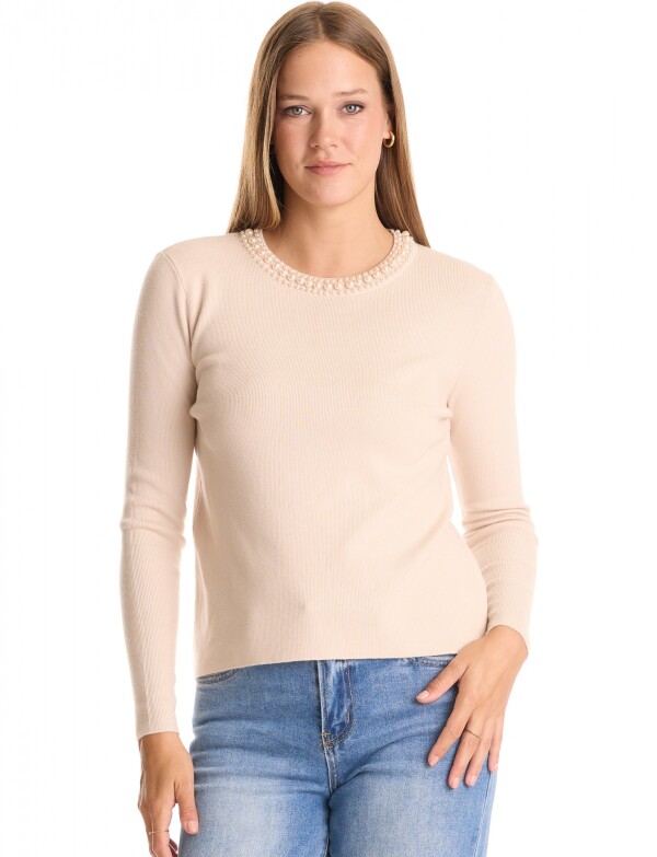 Buzo Perlas BEIGE