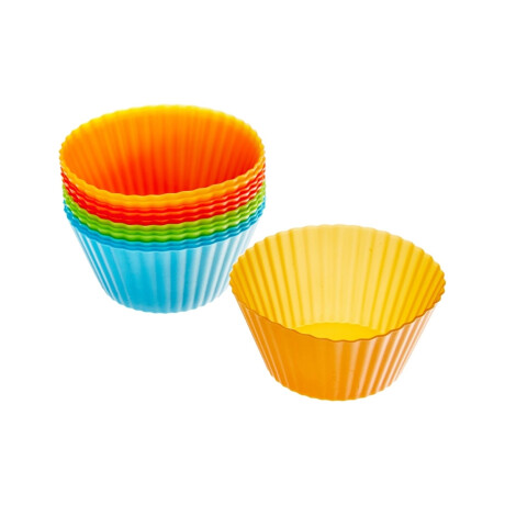 Moldes para muffins silicona x12 7x5cm Moldes para muffins silicona x12 7x5cm