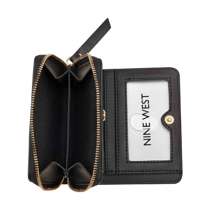 Small Leather Goods Paxtin Zip Around Black