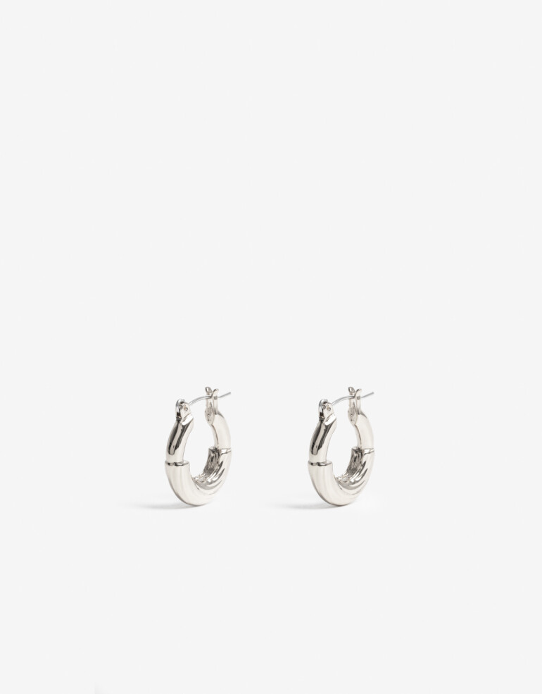 Aros Argollas Metal Aros Argollas Metal - Plateado