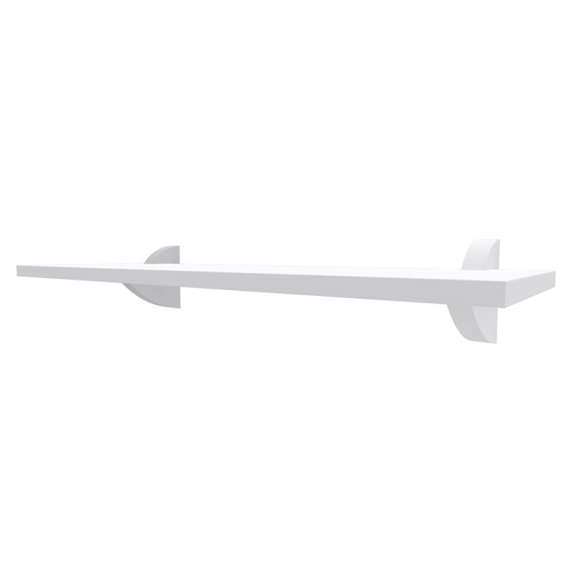 CLIP-2560 Estante Organizador Madera Repisa Decorativa 25x60cm- Blanco
