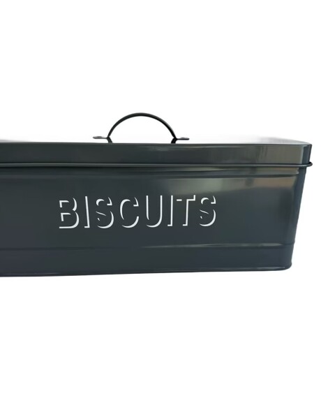 GALLETERO DE METAL 33.5x12x13CM GRIS GALLETERO DE METAL 33.5x12x13CM GRIS