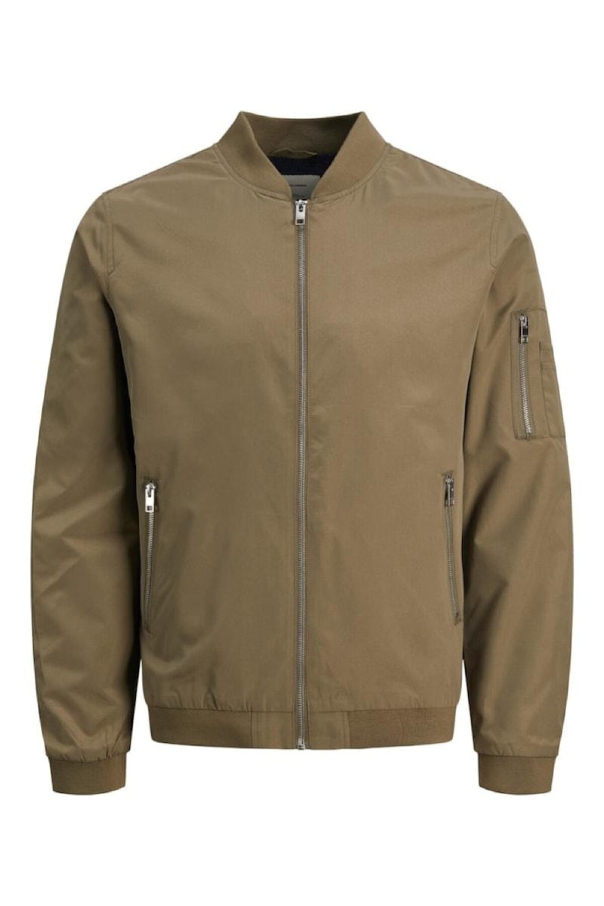 Chaqueta Rush Bomber Detalle Cremalleras Dusky Green