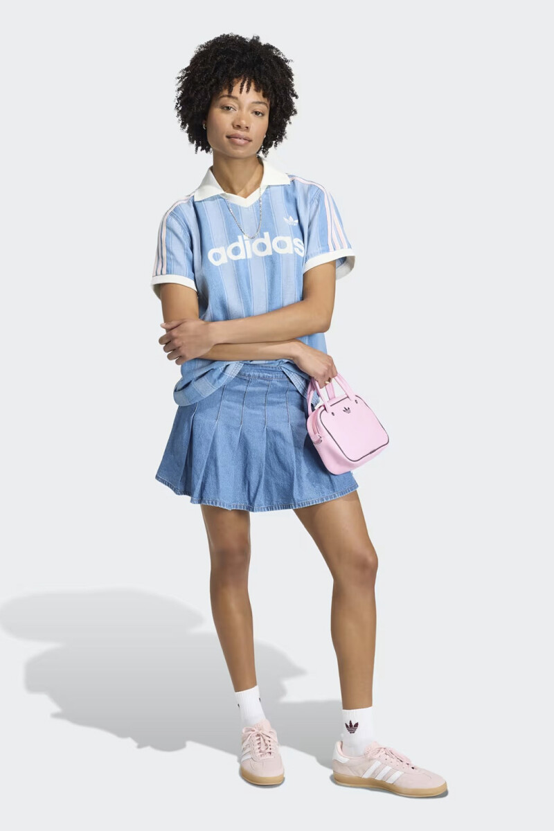 FALDA PLISADA DE TEJIDO DENIM Denim