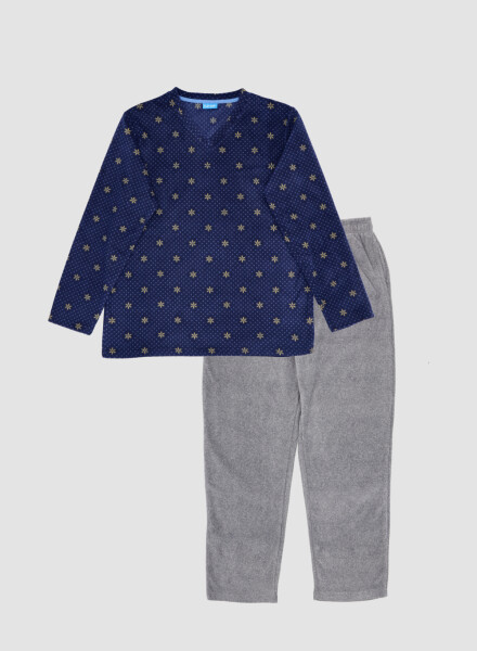 PIJAMA CON PUNTITOS AZUL