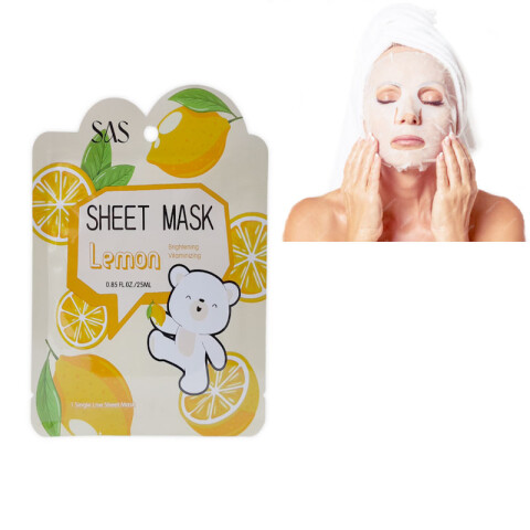 SAS Máscara facial hidratante de limón Sas Máscara Facial Hidratante De Limón