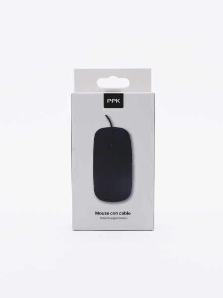MOUSE CABLE NEGRO (V)