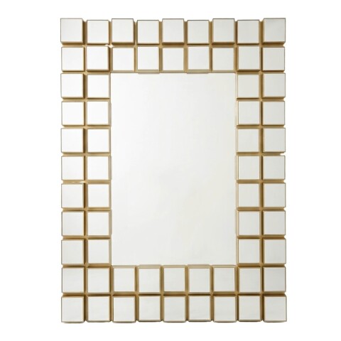ESPEJO C/DET DORADO 57X76CM Unica