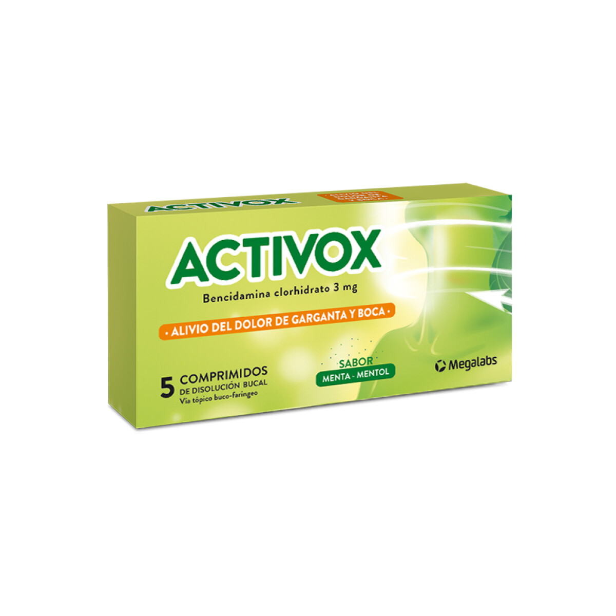 Activox x5 Comprimidos | Calmante de Garganta con Acción Refrescante