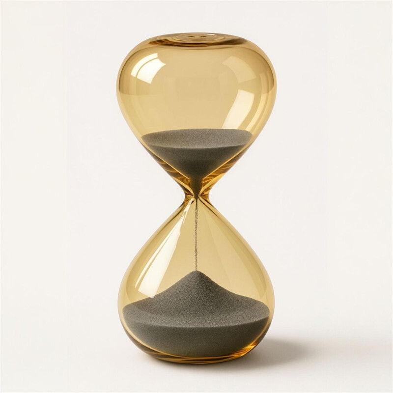 Reloj de Arena Deco Linea Golden 30 Minutos Arena gris