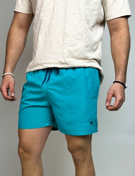 Short de baño liso Aldo Turquesa