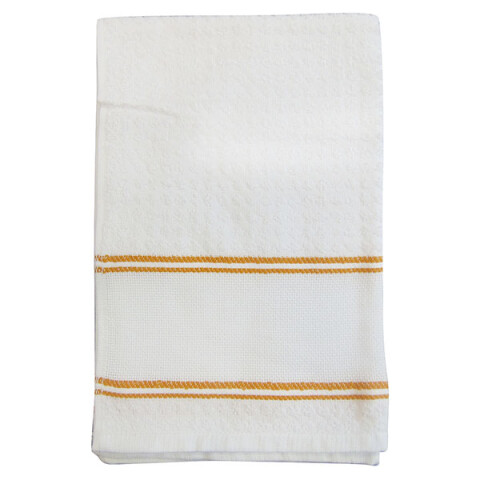 Repasador cocina Dohler hilo 40 x 60 cm Blanco Naranja