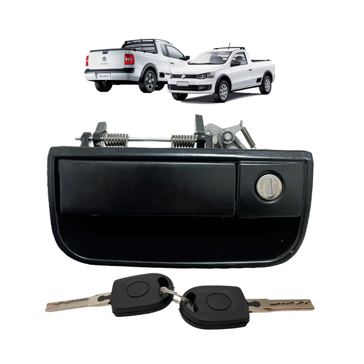 MANIJA VOLKSWAGEN PORTON TRASERO SAVEIRO G5 G6 CON CILINDRO - 