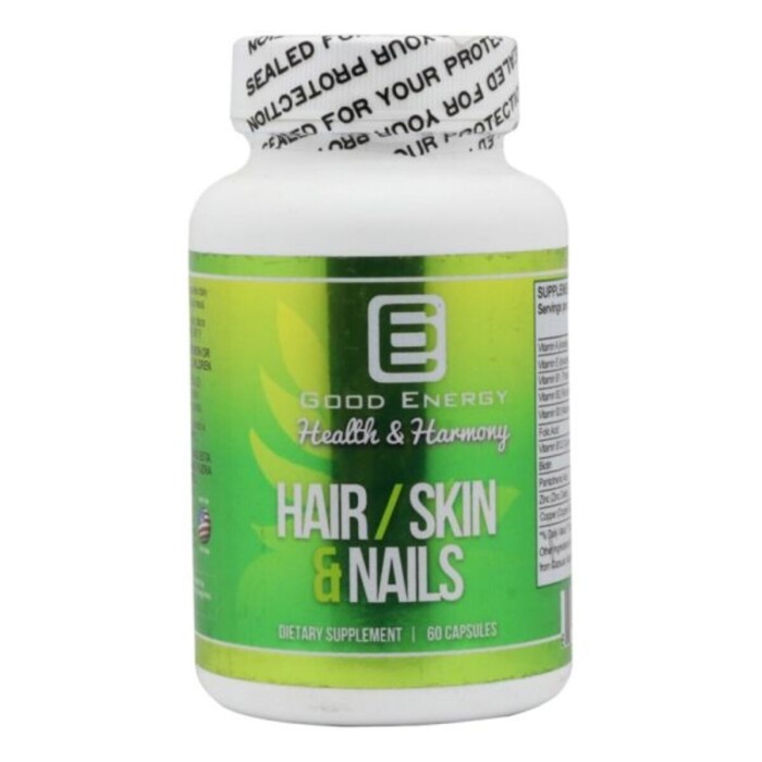 HAIR SKIN & NAILS GOOD ENERGY FR. X 60 C única