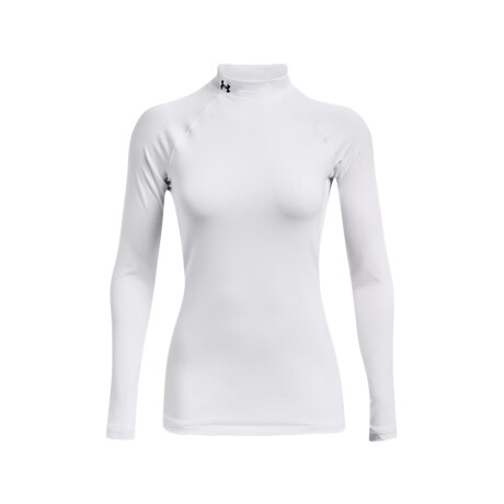 Remera Under Armour ColdGear Authentics Mockneck White