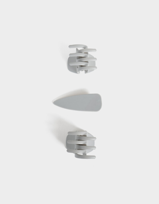 Accesorios Pelo Set por 3 Set De Accesorios De Pelo - Gris Claro