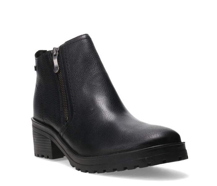 Botas de Mujer Bottero caña baja con cierre Negro