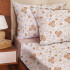 Juego de Sabanas 2 Plazas Suaves Estampado Calidad Frescas Variante Diseño Flores Color Beige