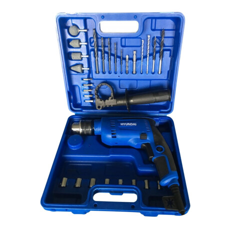 Kit Taladro Percutor Hyundai 600W + Valija C/herramientas 29PCS 001