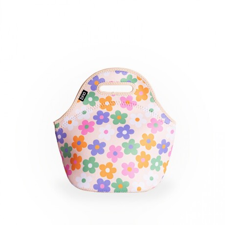 Set de mochila infantil animales de neopreno, lunchera de neopreno y botella de acero inoxidable 500ml brio set-florcitascolores