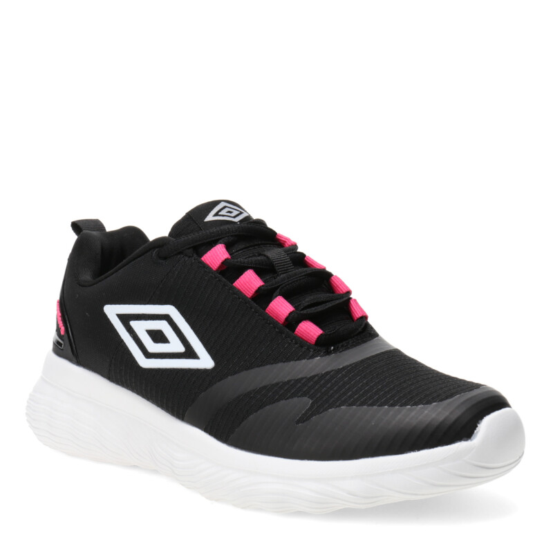 Championes de Mujer Umbro Nalad Negro - Fucsia - Blanco