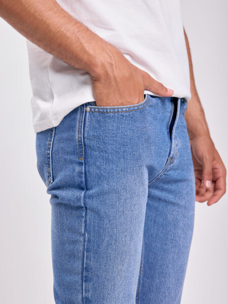 Pantalón jean slim Azul Medio