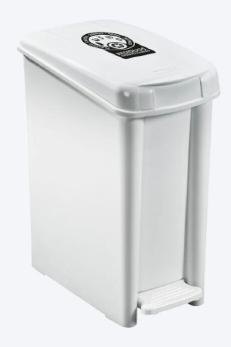 Basurero Pedal 10l Blanco Basurero Pedal 10l Blanco