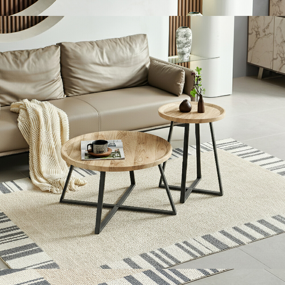 Combo living : Mesa de centro + mesa lateral Combo living : Mesa de centro + mesa lateral