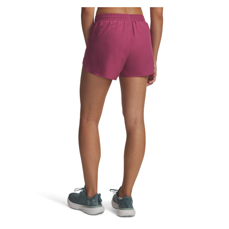 Short Under Armour Fly de Mujer - 1382438-659 Fucsia