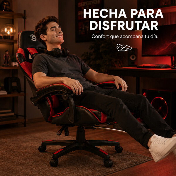 Silla Escritorio Gamer Ergonómica Reclinable Apoya Pies Goldtech Giratoria Silla Escritorio Gamer Ergonómica Reclinable Apoya Pies Goldtech Giratoria